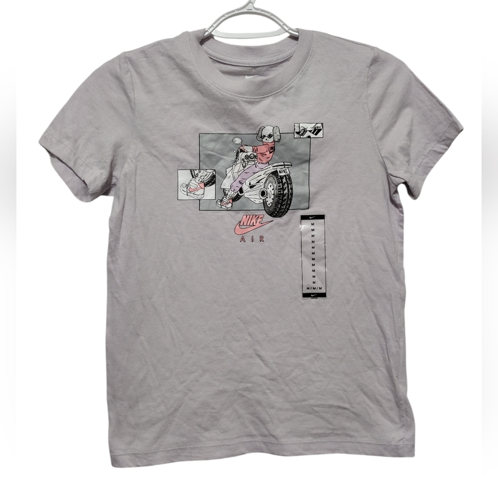Nike Light Gray Graphic Tee Medium NWT